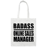 Badass Online Sales Manager - Tote Bag White