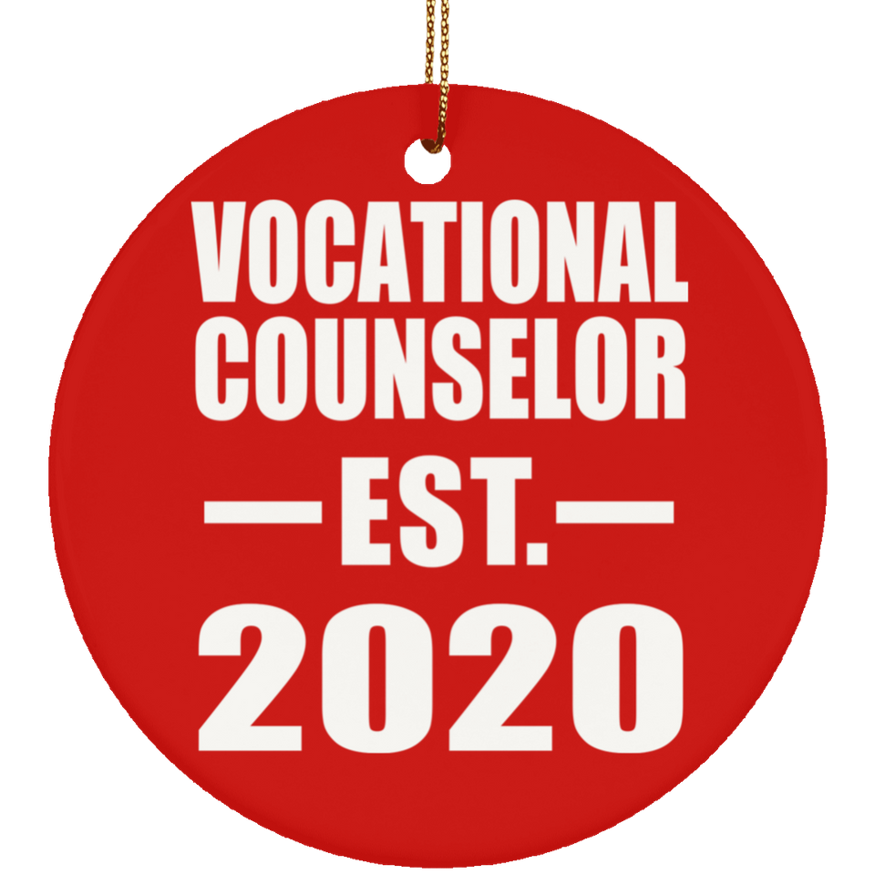 Vocational Counselor Established EST. 2020 - Circle Ornament