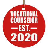 Vocational Counselor Established EST. 2020 - Circle Ornament