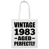 41st Birthday Vintage 1983 Aged Perfectly - Tote Bag White