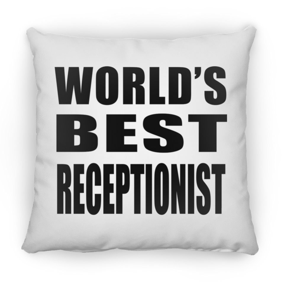 World's Best Receptionist - Throw Pillow