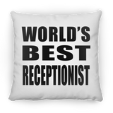 World's Best Receptionist - Throw Pillow