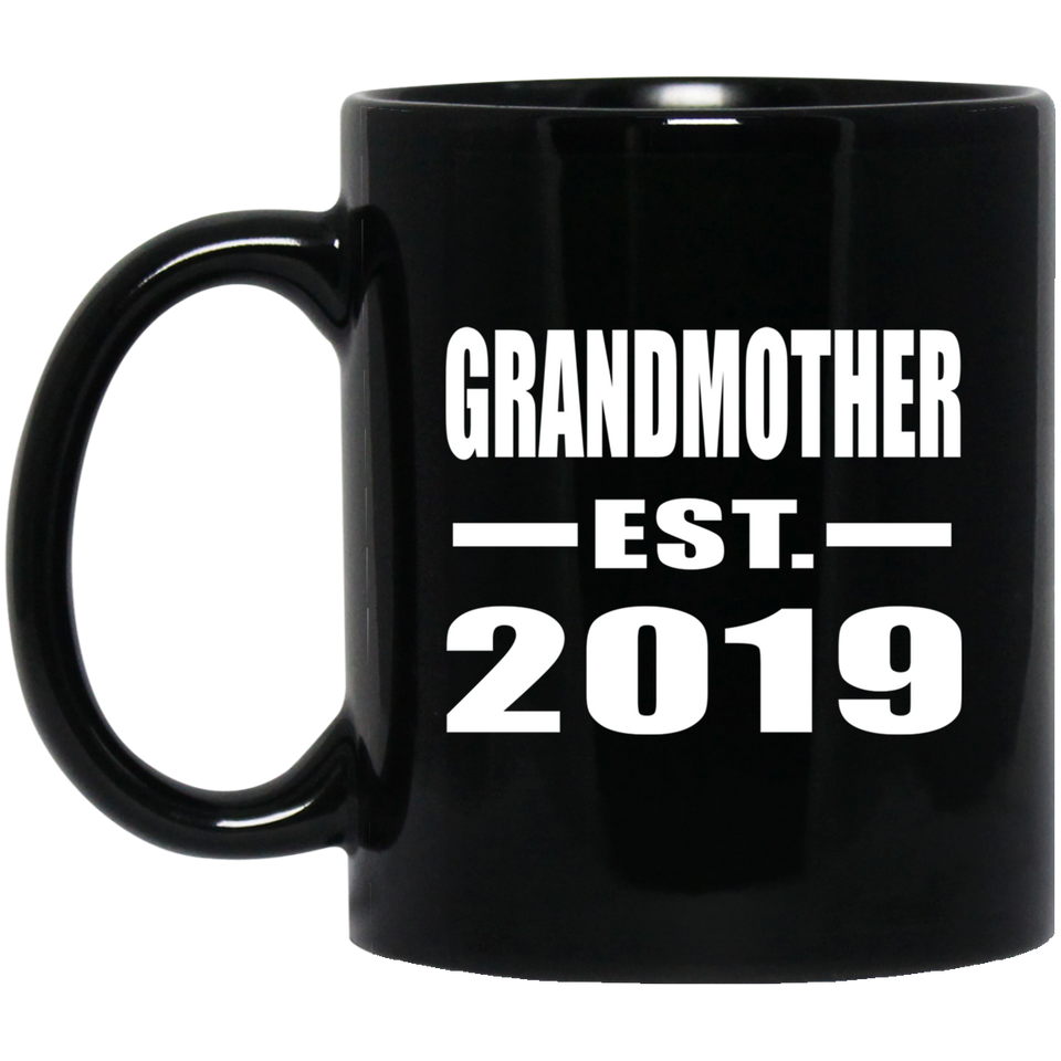 Grandmother Established EST. 2019 - 11oz Coffee Mug Black