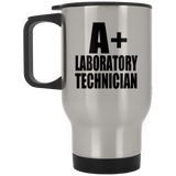 A+ Laboratory Technician - Silver Travel Mug