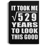 23rd Birthday Took Square Root of 529 Years To Look Good - Canvas Portrait