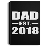 Dad Established EST. 2018 - Canvas Portrait