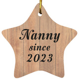 Nanny Since 2023 - Star Ornament C