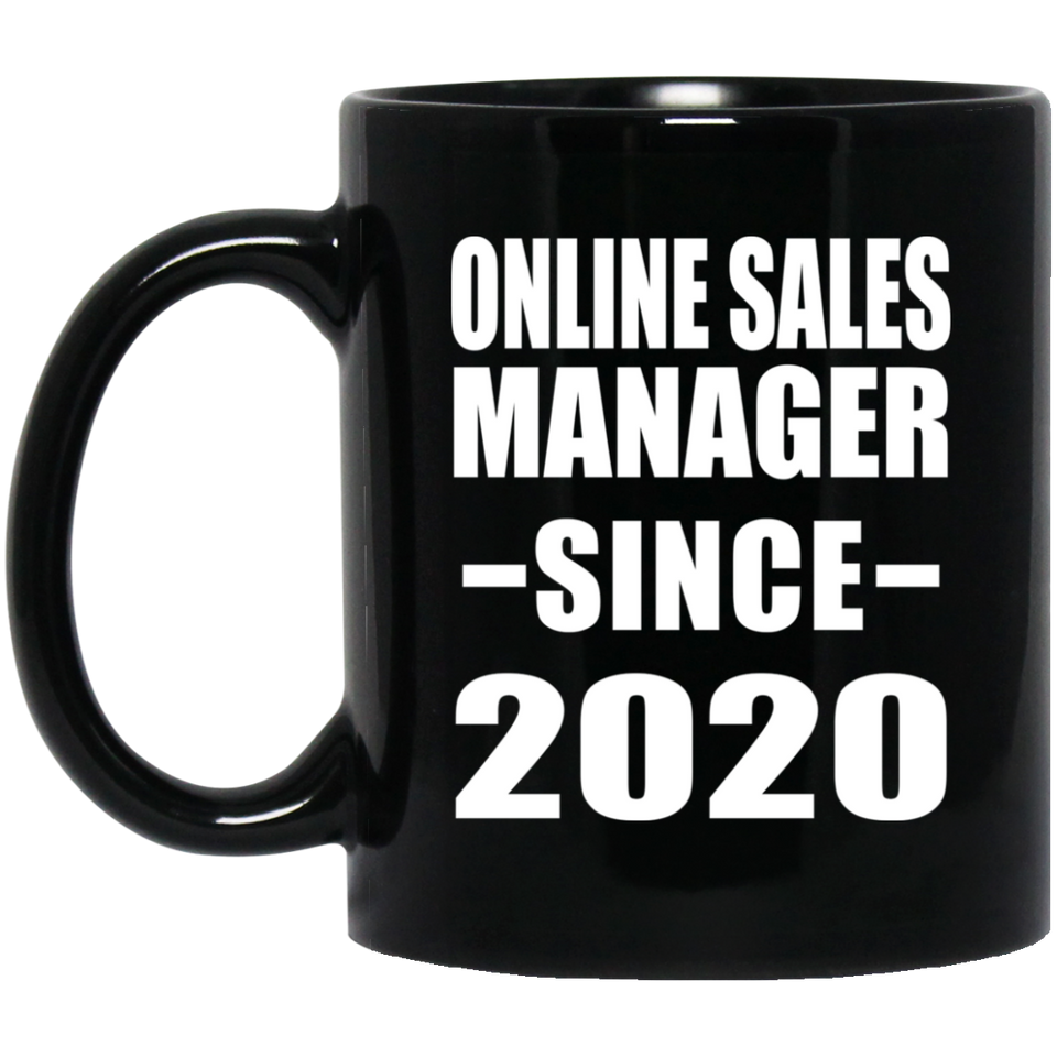 Online Sales Manager Since 2020 - 11oz Coffee Mug Black