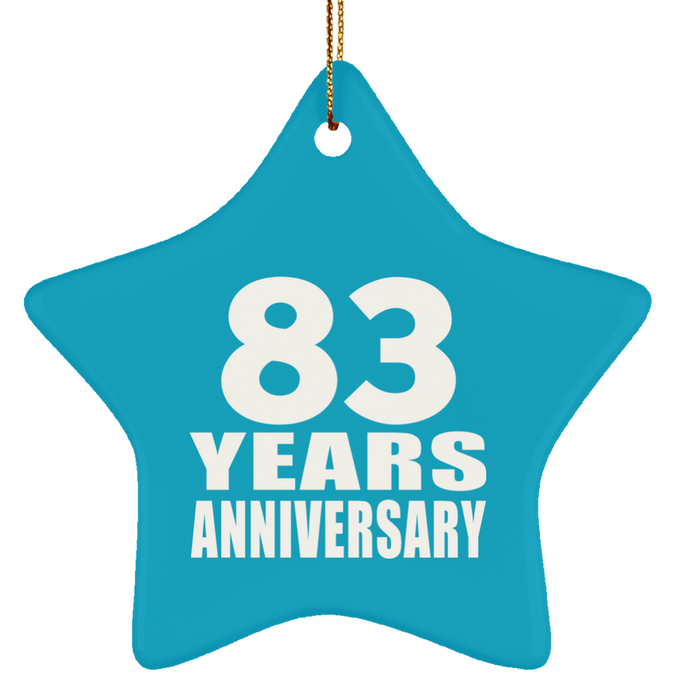 83rd Anniversary 83 Years - Star Ornament