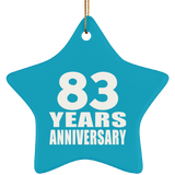 83rd Anniversary 83 Years - Star Ornament