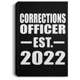 Corrections Officer Established EST. 2022 - Canvas Portrait