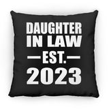 Daughter In Law Established EST. 2023 - Throw Pillow Black