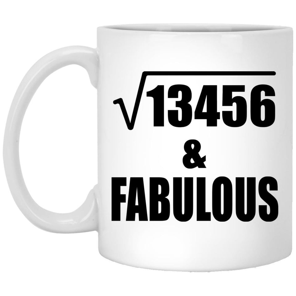 116th Birthday Square Root of 13456 & Fabulous - 11oz Coffee Mug