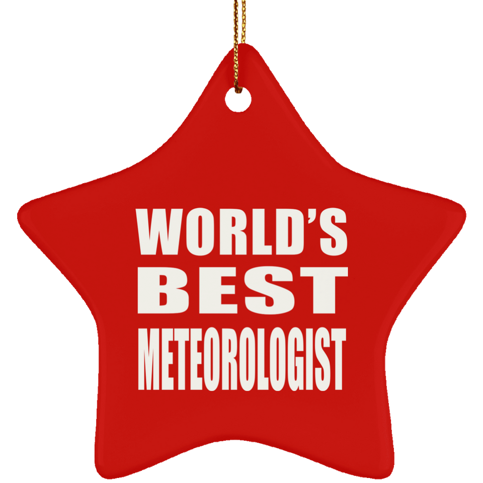 World's Best Meteorologist - Star Ornament