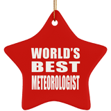 World's Best Meteorologist - Star Ornament