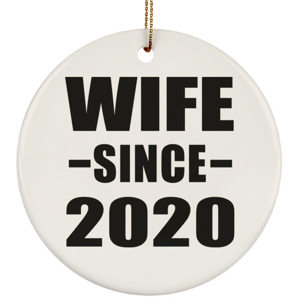 Wife Since 2020 - Circle Ornament