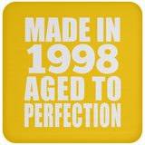 26th Birthday Made In 1998 Aged to Perfection - Drink Coaster