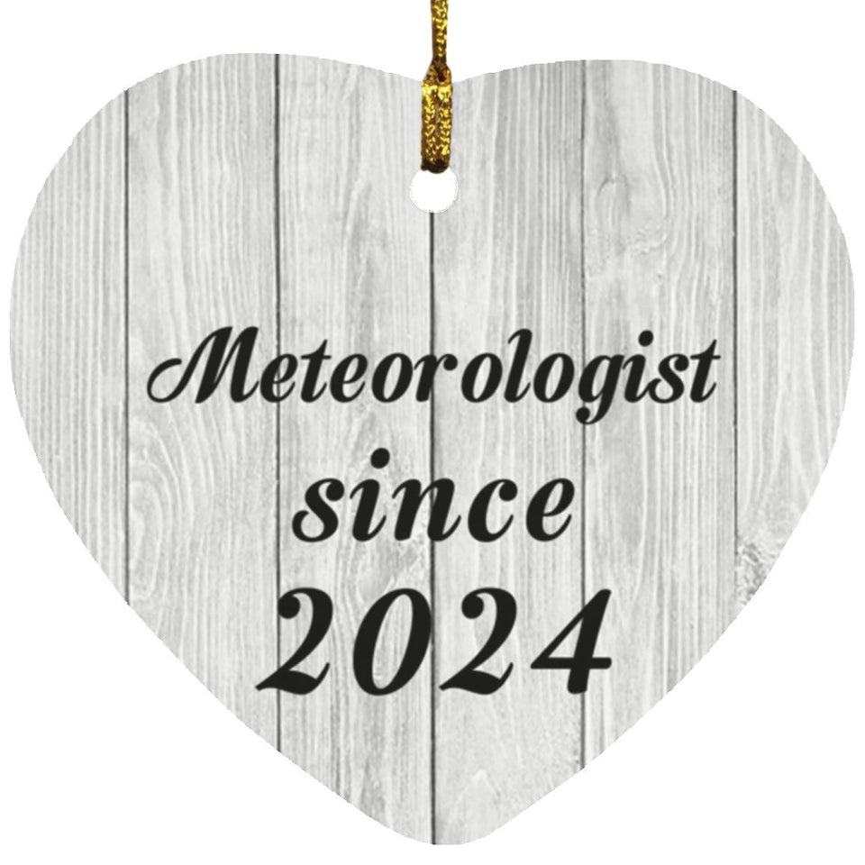 Meteorologist Since 2024 - Heart Ornament F