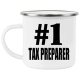 Number One #1 Tax Preparer - 12oz Camping Mug