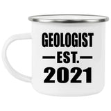 Geologist Established EST. 2021 - 12oz Camping Mug