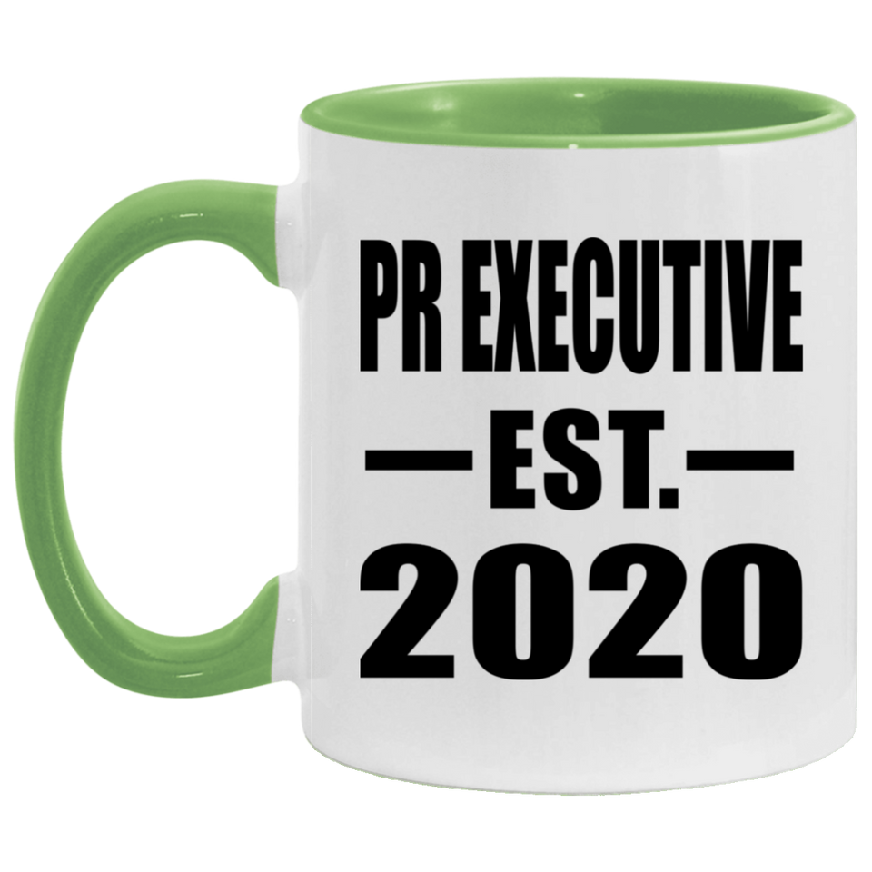 Pr Executive Established EST. 2020 - 11oz Accent Mug Green