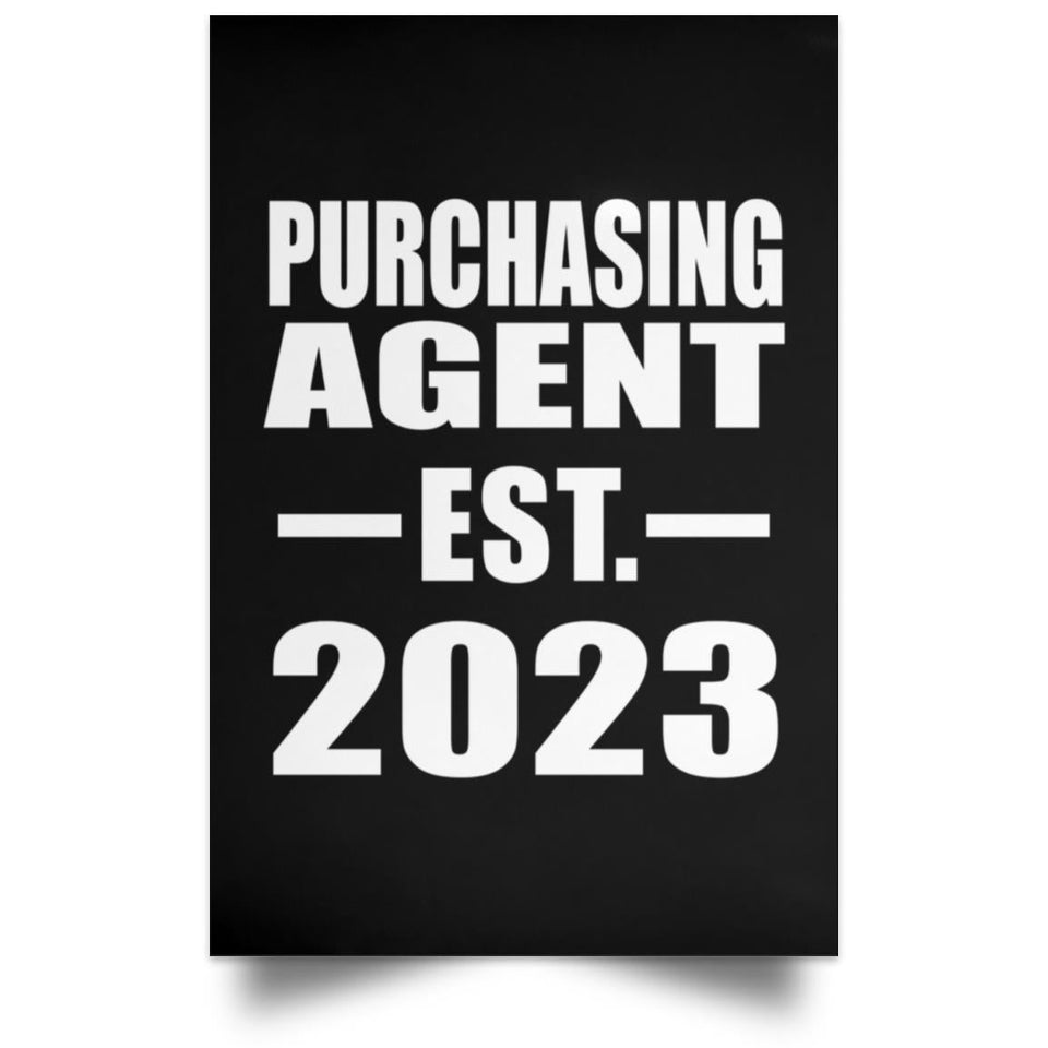 Purchasing Agent Established EST. 2023 - Poster Portrait