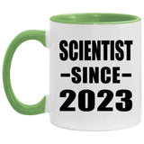 Scientist Since 2023 - 11oz Accent Mug Green