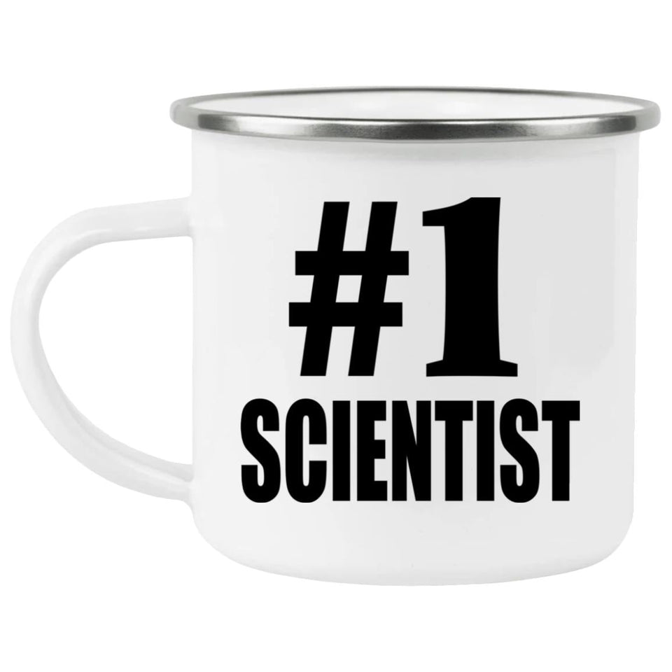 Number One #1 Scientist - 12oz Camping Mug