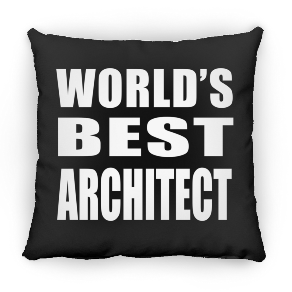 World's Best Architect - Throw Pillow Black