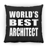 World's Best Architect - Throw Pillow Black