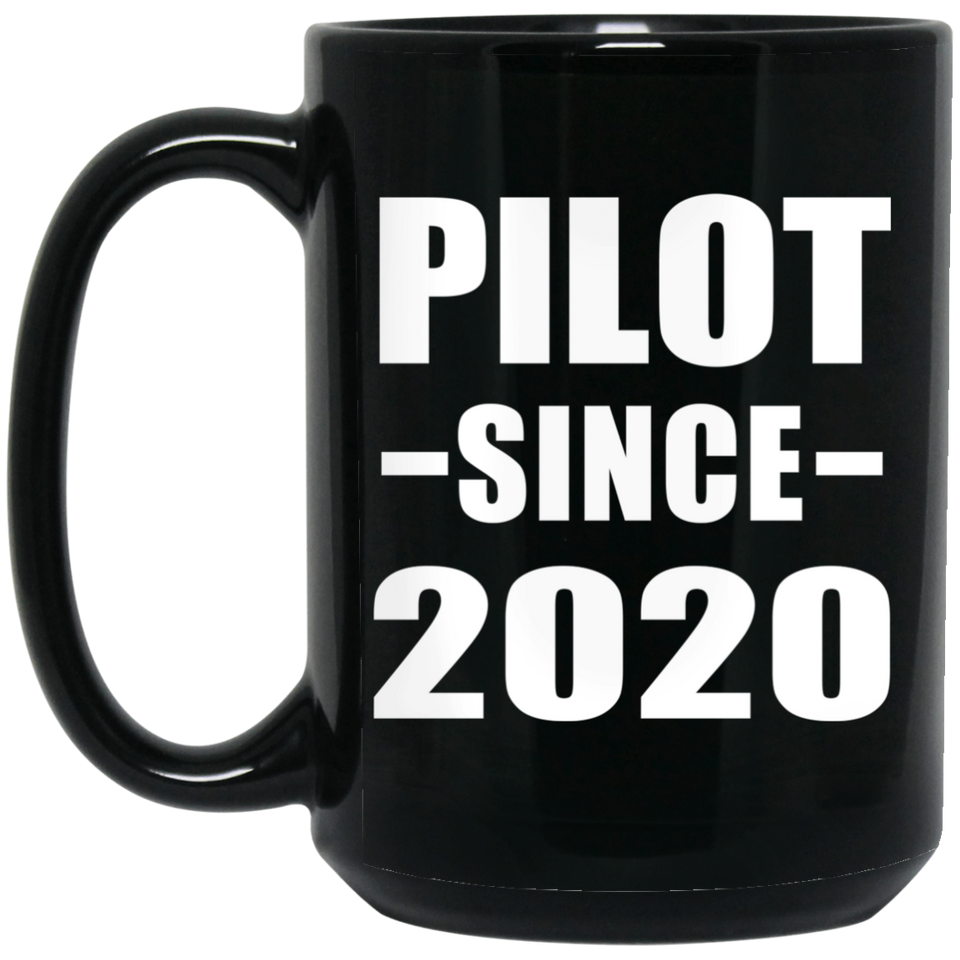Pilot Since 2020 - 15oz Coffee Mug Black