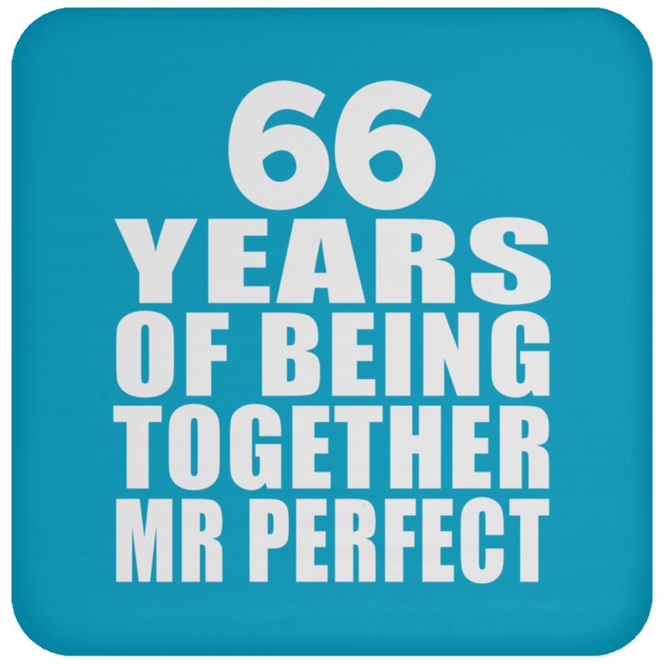 66th Anniversary 66 Years Of Being Mr Perfect - Drink Coaster