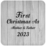First Christmas As Mother & Father 2023 - Drink Coaster F