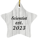 Scientist Established Est. 2023 - Star Ornament F