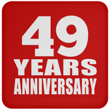 49th Anniversary 49 Years - Drink Coaster