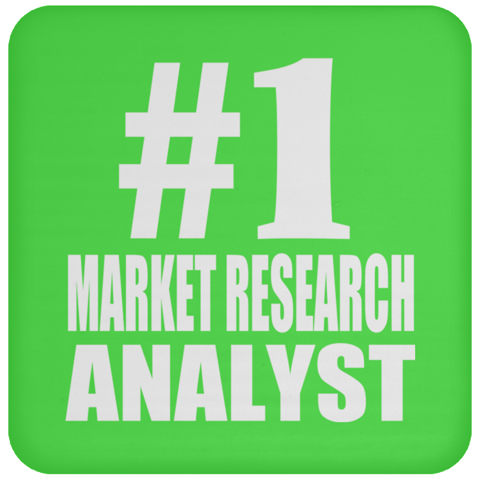Number One #1 Market Research Analyst - Drink Coaster