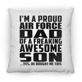 Proud Air Force Dad Of Awesome Son - Throw Pillow