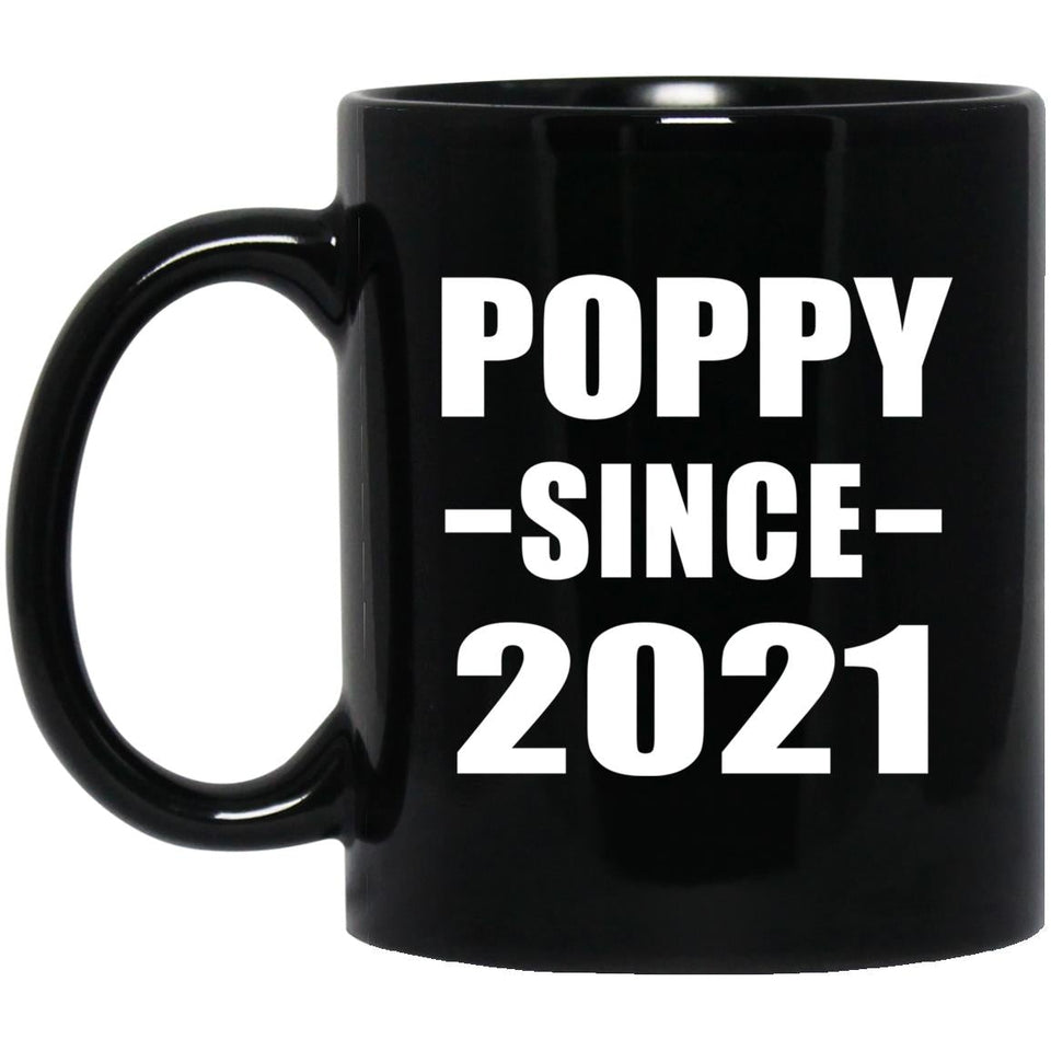 Poppy Since 2021 - 11oz Coffee Mug Black