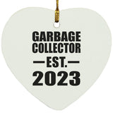 Garbage Collector Established EST. 2023 - Heart Ornament