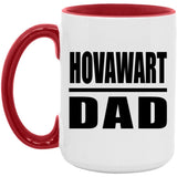 Hovawart Dad - 15oz Accent Mug Red