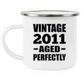 13th Birthday Vintage 2011 Aged Perfectly - 12oz Camping Mug
