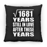 41st Anniversary Square Root of 1681 Years Still In Love - Throw Pillow Black