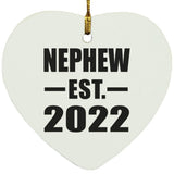 Nephew Established EST. 2022 - Heart Ornament
