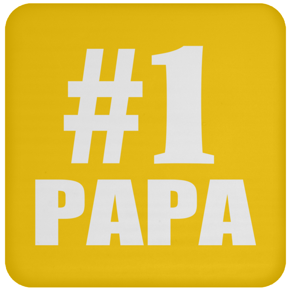 Number One #1 Papa (Grandpa) - Drink Coaster