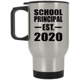 School Principal Established EST. 2020 - Silver Travel Mug