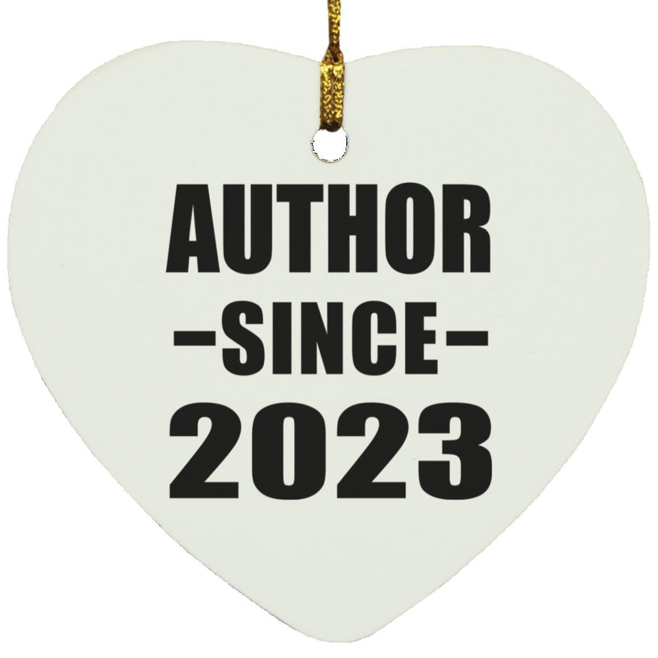 Author Since 2023 - Heart Ornament