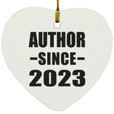 Author Since 2023 - Heart Ornament