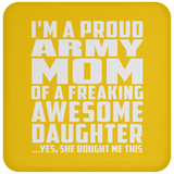 Proud Army Mom Of Awesome Daughter - Drink Coaster