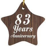 83rd Anniversary 83 Years Anniversary - Star Ornament D