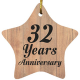 32nd Anniversary 32 Years Anniversary - Star Ornament C